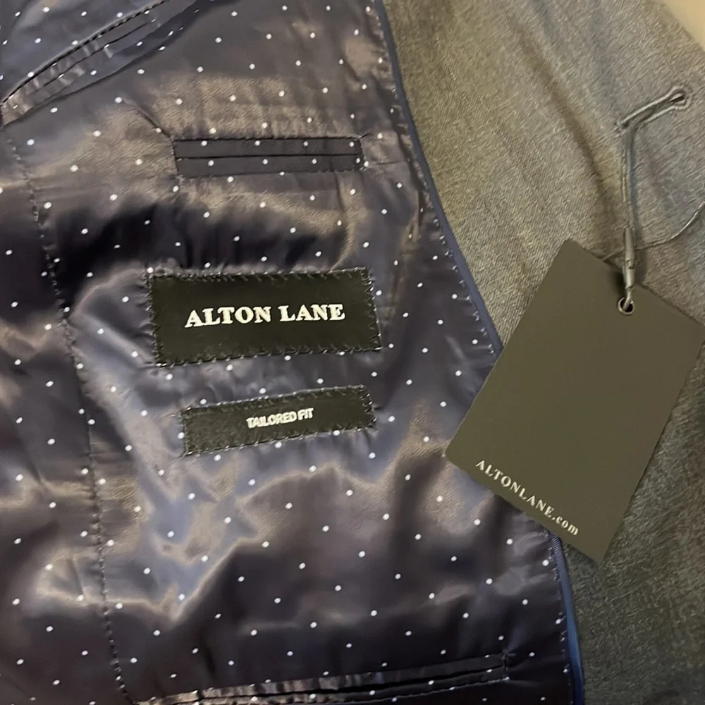 NWT Alton Lane Grey Tailored Fit Blazer Size 36S